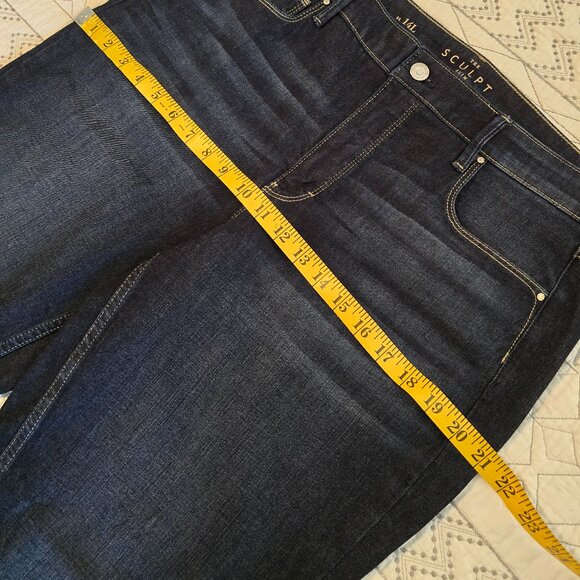 White House Black Market The Sculpt Slim Blue Jeans 14 Long - Picture 3 of 9